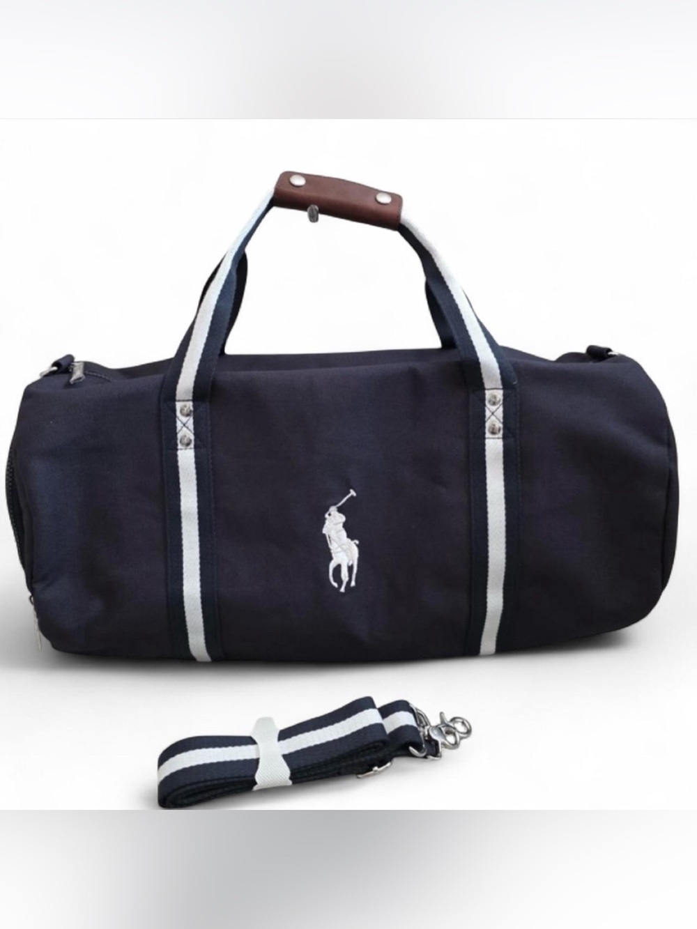 Authentic Ralph Lauren Fragrances Navy & White Travel / Weekend / Duffle Bag - Picture 2 of 3